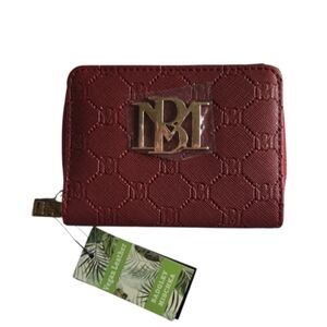 Badgley Mischka Red Textured Wallet